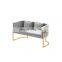 Nordic iron art single double sofa simple modern net red light luxury clothing store negotiation reception area table and chair