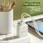 Amazon Hot Sale Quick Charge 2 Port Fast pd charger USB Wall Charging Mobile Phone Charger For Smart Phone