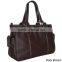 guangzhou supplier genuine leather ladies tote bag shoulder bag with dual handles