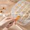 Plastic Jewelry Box Transparent Portable 3 Layer Compartment Square Ring Earring Storage Case Organizer