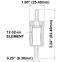 Fluorocarbon Borosilicate Glass Microfiber Element，Disposable In-Line 1/4