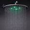 shower set with 12inch rainfall showerhead showr arm 304 stainless steel LED lighting