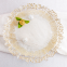 Cheap Gold Silver Rim Wedding Glass Charger Plates Glitter Dinnerware Fruit Plate Tray