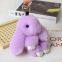 D66Plush animal Rabbit Keychain Rabbit fur plush toy Plush soft plush accessories plush bag purse ornaments