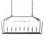 modern cage linear branch minimalist rectangular frame chandelier  retro indoor living room kitchen bedroom lighting