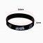 OEM Customized LOGO Fans Black and White Two Colors a Set of Waterproof Smooth Durable Silicone Bracelet