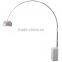 Achille Castiglioni Large Floor Lamp,Rectangular Marble Base