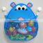 Customized polyester mesh Bath tub toy holder Hippo bath toy organizer Kids bath toys organizer