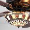 52inch Tiffany Lampshade Fancy 220V Ceiling Fan Light