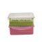 4pcs rectangle plastic storage box with lid