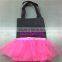 hot sale girls tutu bag black and red lace kids tote bags popular girls gift tutuskirts bags,little toddler ballet dancing bags
