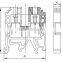 SEK-10 brass screw din rail terminal block