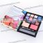 Private label make up set, handy combo makeup palette, shading powder / blusher / lippie / eyeshadow with mirror cosmetic kit