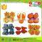 Intelligent diy toy butterfly and bees beads game colorful wooden bead toy