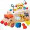 Wooden Kids Assembling Educational DIY Toys- Animal Beads Toys Bus