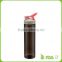 24oz black cap sports infuser water bottle with small lid cap