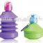 Hot sale portable plastic collapsible foldable water bottle