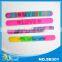 Colourful slap cheap custom silicone wristband