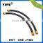 dot approved sae j1402 epdm rubber auto brake hose assembly with brass fittings