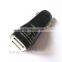 Portable car charger LED dual sub port car charger
