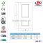 JHK-017 Cheap Price Elegant Two Panels Las Vegas Hotel Nice Surface Sapele HDF Veneer Mould Door Skins
