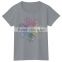 Colorful hand printing for group activities short sleeves tshirt for girls