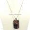 Smooth Plain Stainless Steel Dog Tags Necklace With Ball Chain