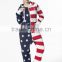 One Piece Womens Ladies American Flag Jumpsuit Hoody Playsuit Stars And Stripes