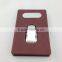 pu and stainless steel push card holder