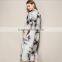 3/4 Sleeves Fashionable party long skirts high top silk dress beauty every clothes