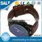 Man Current Brown Genuine Strap Japanese Quartz Movement Watches
