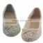 Comfortable ladies beautiful flat shoes with flower decration