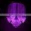 crystal end piece fiber optic lighting for chandelier