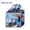 Funny kids toy intelligent diy toy 3D puzzle police motorcycle