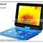 2014 new portable dvd with 7-16ich screen, USB/GAME/FM function