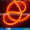 25meter spool 12V DC 360 degree round orange 12v led neon rope light Gold Supplier