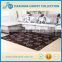 Spring flower pattern coral velvet area rugs memory foam slip resistance backing carpets