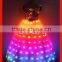 Women led costume ,full color custom led shirts,stage show singer luminous dress