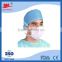 Hot sale pink 20+20+25g PP tie-on disposable medical dust doctor face mask with CE FDA NELSON report