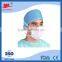 Hot sale pink 20+20+25g PP tie-on disposable medical dust doctor face mask with CE FDA NELSON report