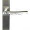 Modern stainless steel door handle with round plate