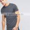 Latest model longline cotton men t-shirt wholesale side zipper tees