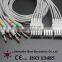 Mortara 250C 10 leads EKG cable and leadwires,Banana 4.0 plug IEC