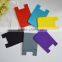 silicone card pocket mobile phone back pouch