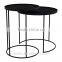 Vintage Style black wrought iron round side table