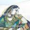 Indian pillow cover Rajasthani Traditional lady Painting Design Pillow Decorative Throw pillow