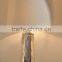 Portugal hot sale in thicken base spotted glass desk lamp with white fabric lamp shade for bedside lighting