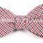 2016 custom brand handmade checkered woven jacquard cotton self-tie bow ties for boys