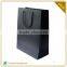 2016 Wholesale High Level Custom Made Black Card Kraft Paper Shopping Bag With Custom Logo