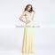 2016 Hot sale halter elegant special manual nail bead evening dress